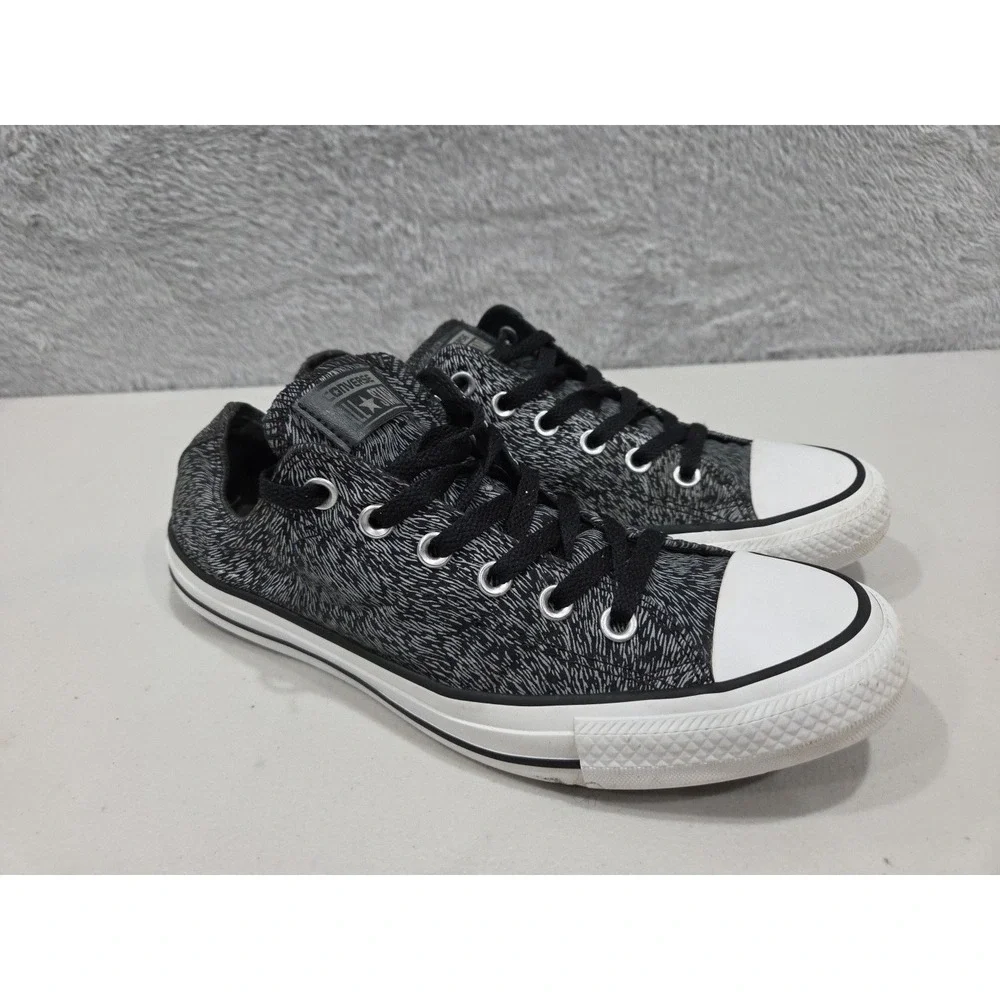 Converse Chuck Taylor Black Reflective Sneaker Animal Print Size 10 Women's